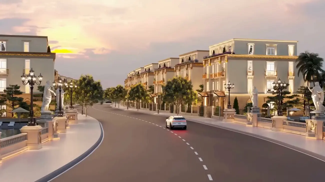 Khu phố phong cách Châu Âu hiện đại tại The Haven Bay, điểm nhấn kiến trúc của Vinhomes Green Paradise Cần Giờ