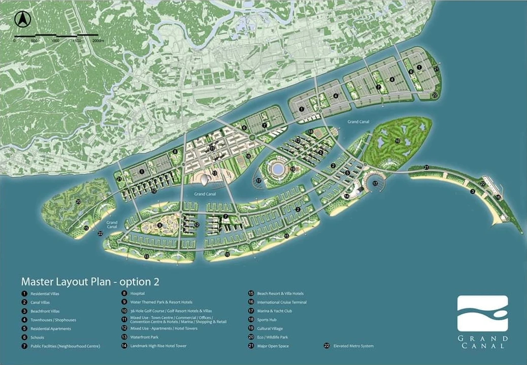 phân khu dự án Vinhomes Green Paradise.