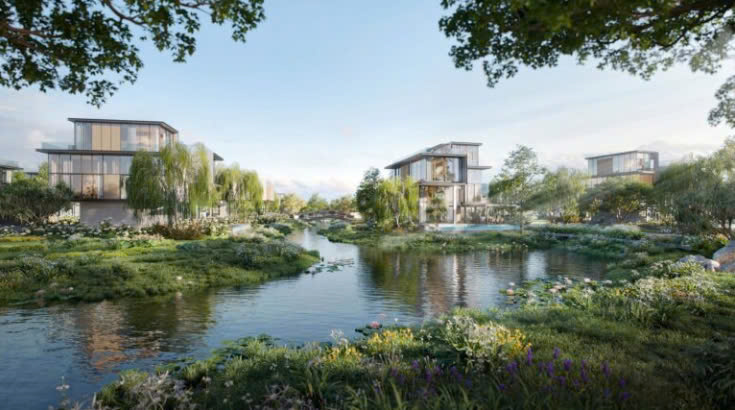 Công Viên Cây Xanh tại Nội Khu Đô Thị Ecopark Long An